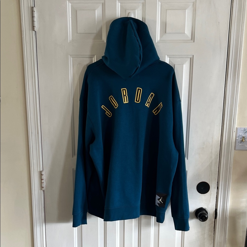 Jordan Teal Hoodie with Black and Gold Logo nwt - Picture 2 of 5